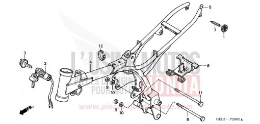 FRAME BODY XR50R3 de 2003